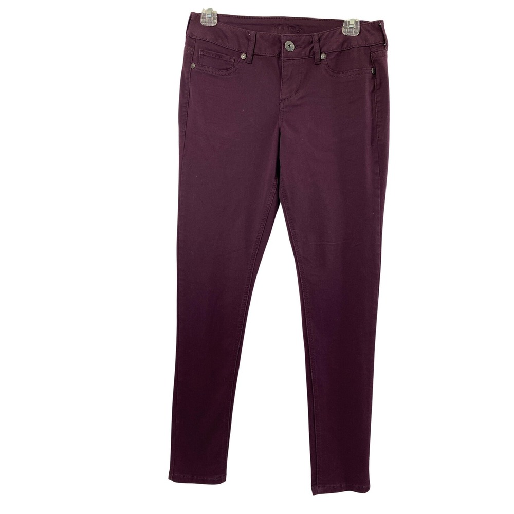 Maurices Skinny Jeans Women S-R 29" W Plum Purple Mid Rise Stretch Pants
